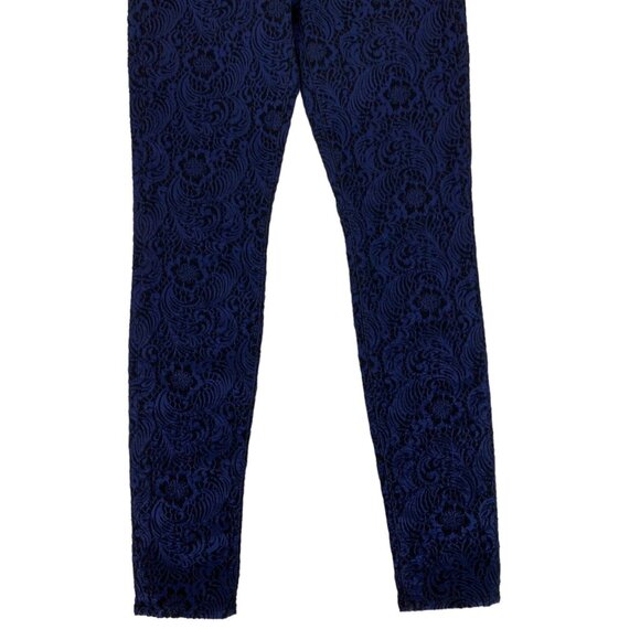 7 For All Mankind Jeans 29 Blue Black Stretch Skinny Designer Denim Y2K Vintage - Picture 3 of 8